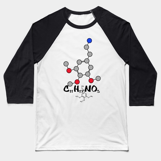 Mescaline (variant) Baseball T-Shirt by AgaCactus